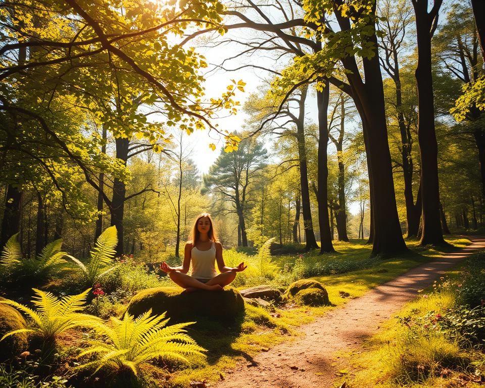 méditation guidée en forêt